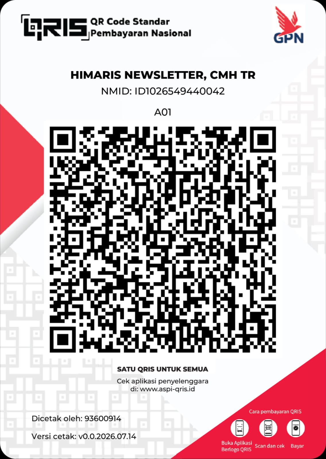 QRIS Himaris Newsletter