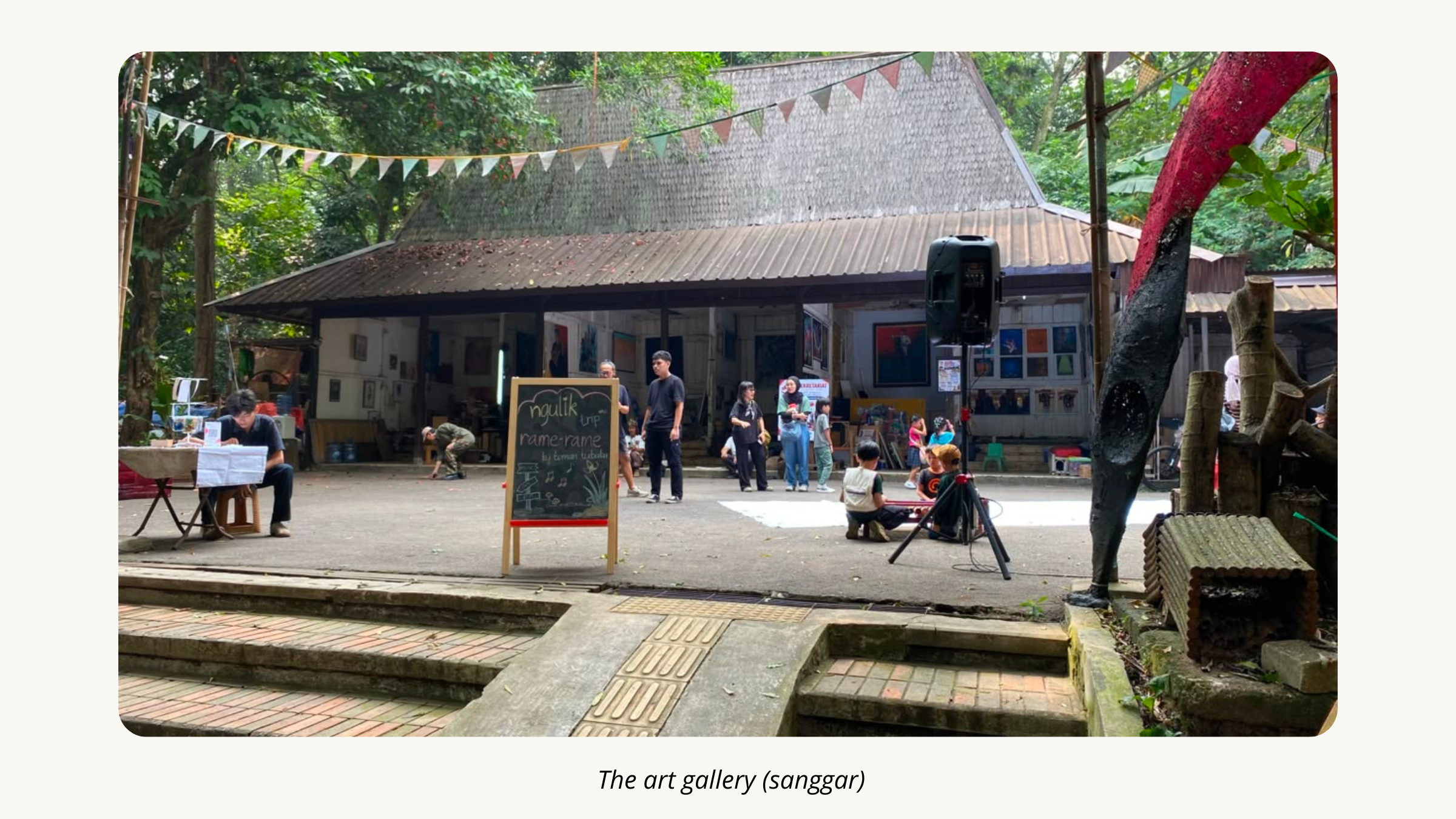 The art gallery (sanggar)