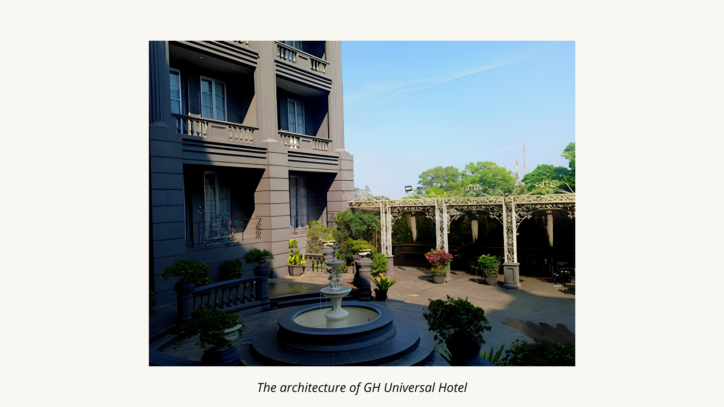 The architecture of GH Universal Hotel
