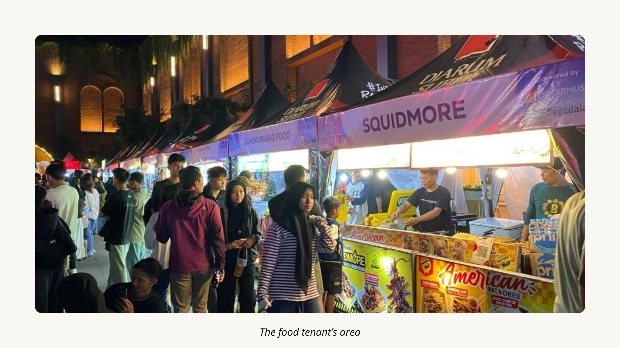 The food tenant’s area