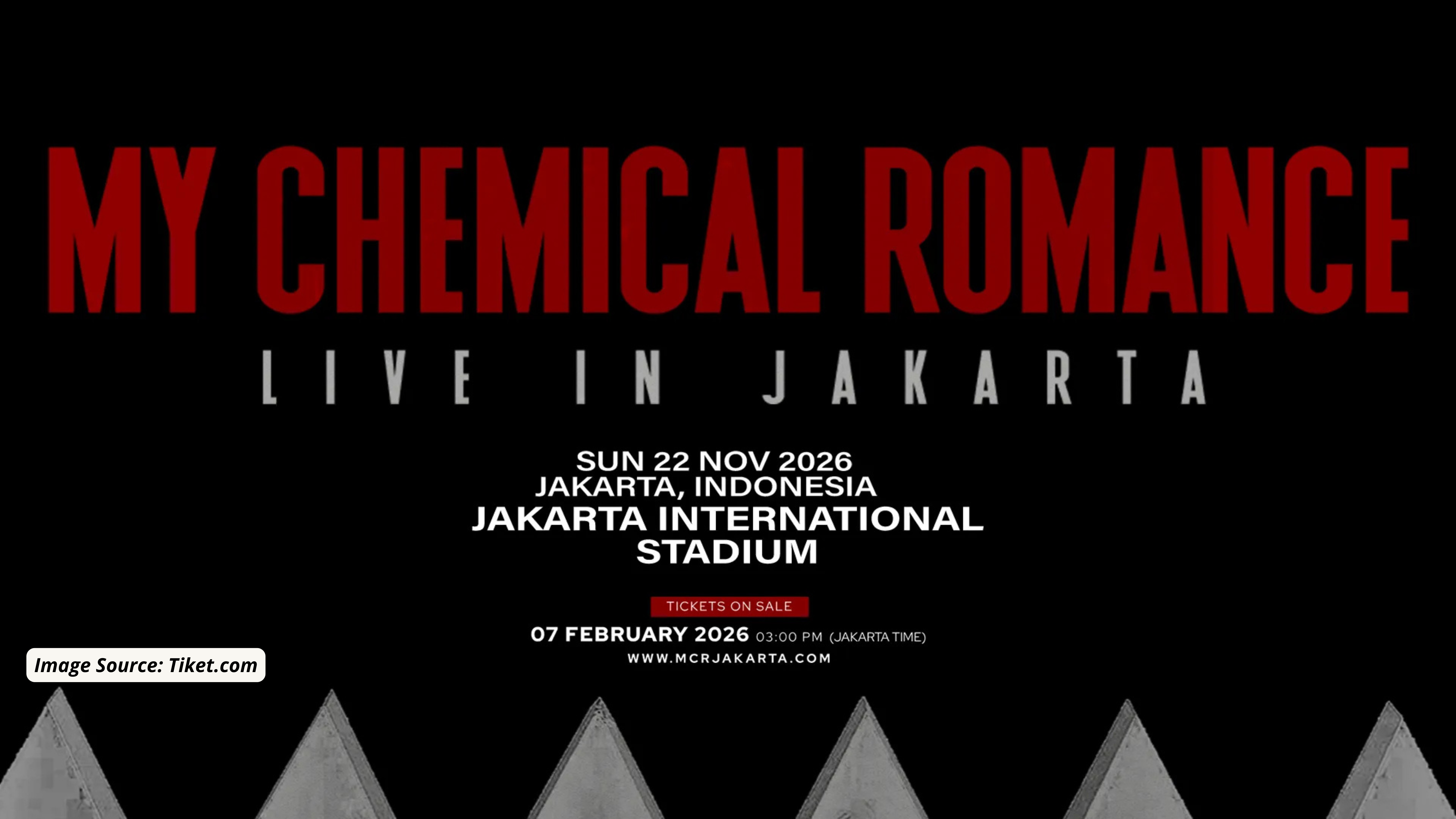 My Chemical Romance Will Perform in Jakarta in 2026